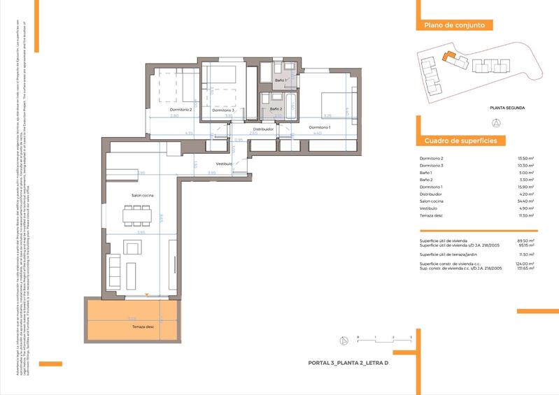 3 slaapkamer Appartement Te koop