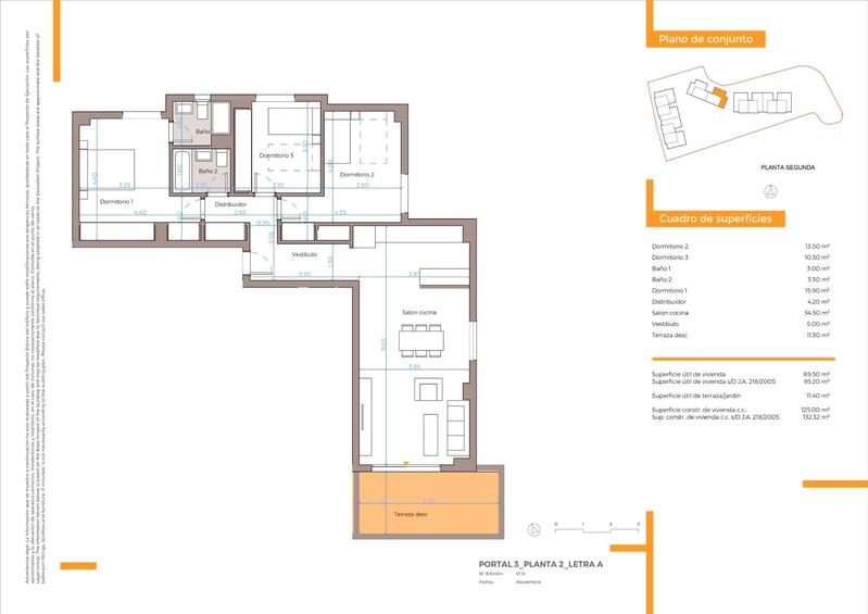 3 Schlafzimmer Appartement zu verkaufen