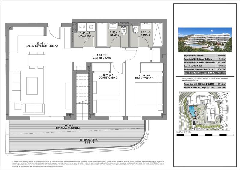 2 Schlafzimmer Appartement zu verkaufen