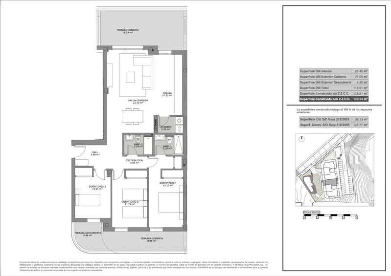 3 Schlafzimmer Appartement zu verkaufen