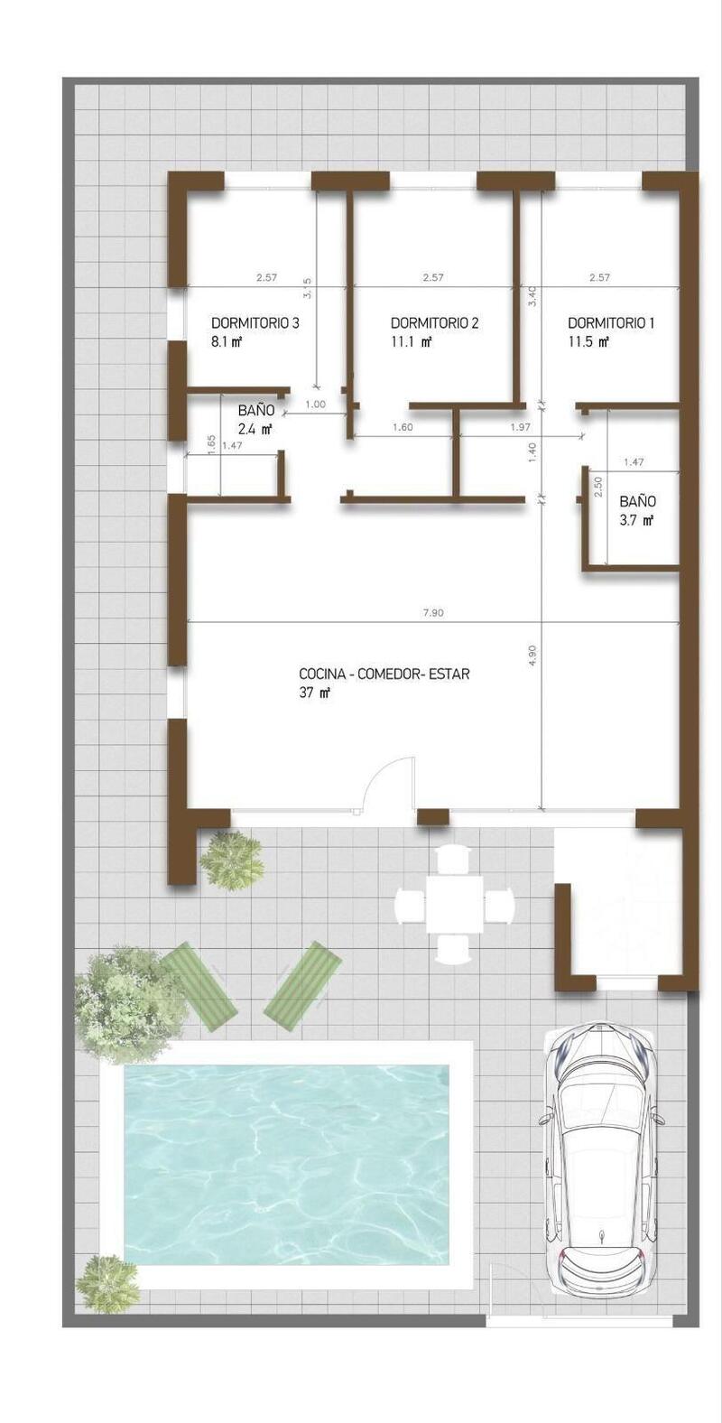 3 sovrum Villa till salu 3 sovrum Villa till salu