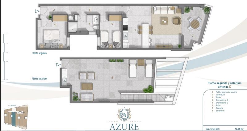 2 Schlafzimmer Appartement zu verkaufen