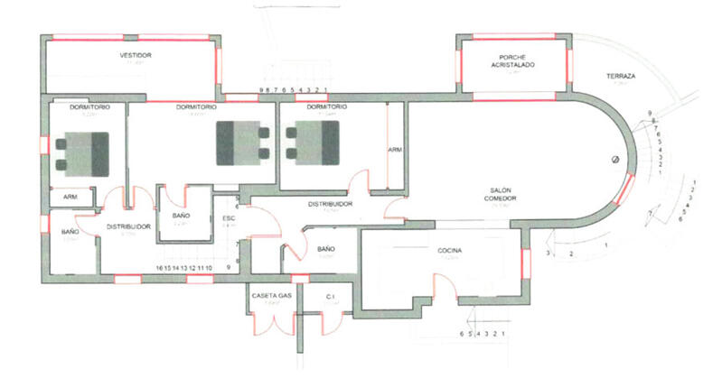 6 sovrum Villa till salu