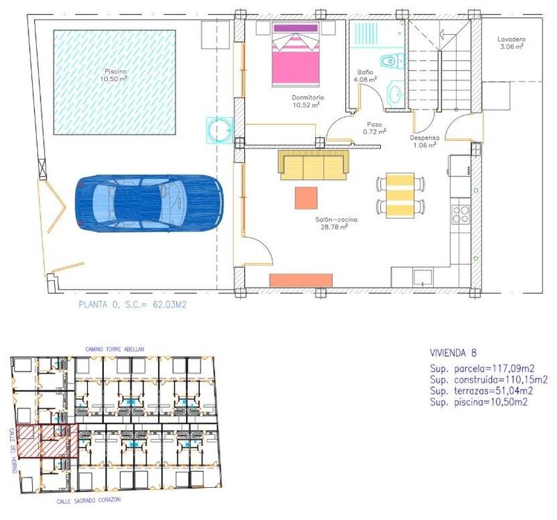3 Schlafzimmer Stadthaus zu verkaufen