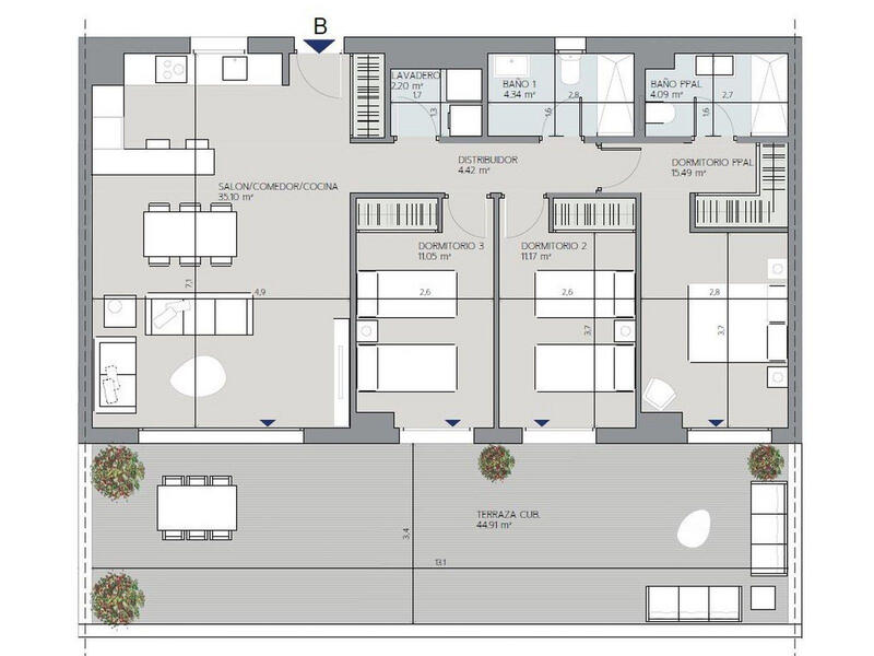 3 Schlafzimmer Appartement zu verkaufen 3 Schlafzimmer Appartement zu verkaufen