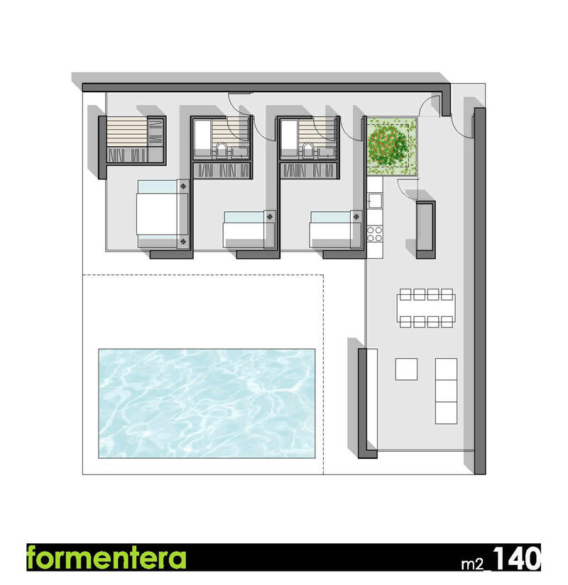 3 sovrum Villa till salu