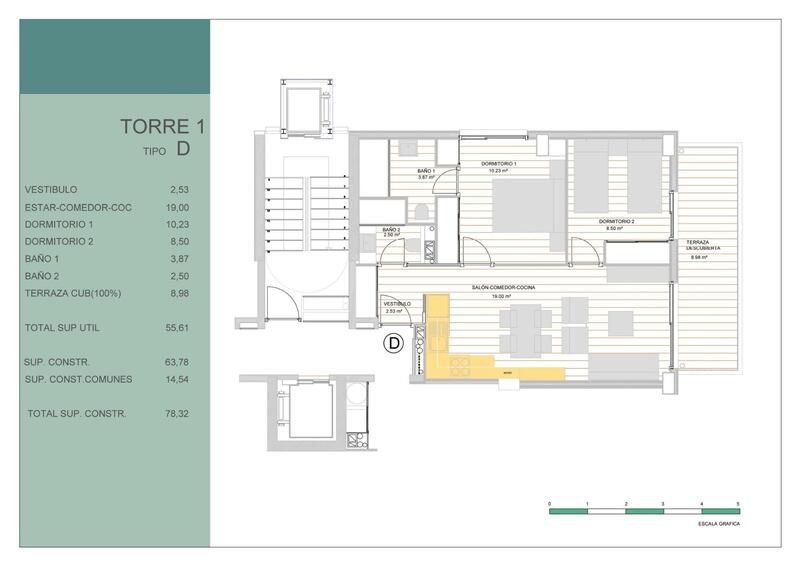 2 Cuarto Apartamento en venta
