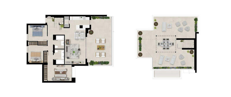 3 Schlafzimmer Appartement zu verkaufen