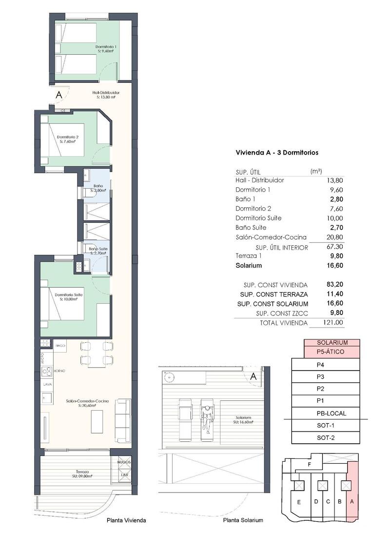 3 slaapkamer Appartement Te koop