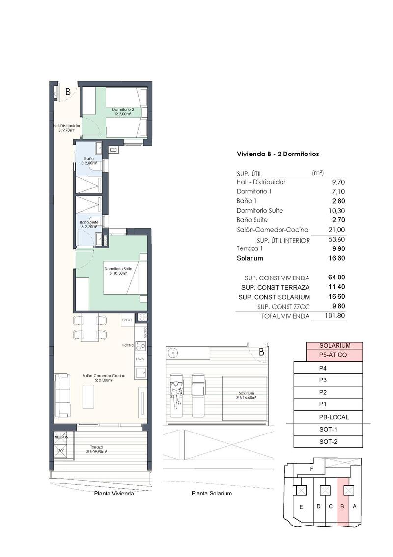 2 chambre Appartement à vendre