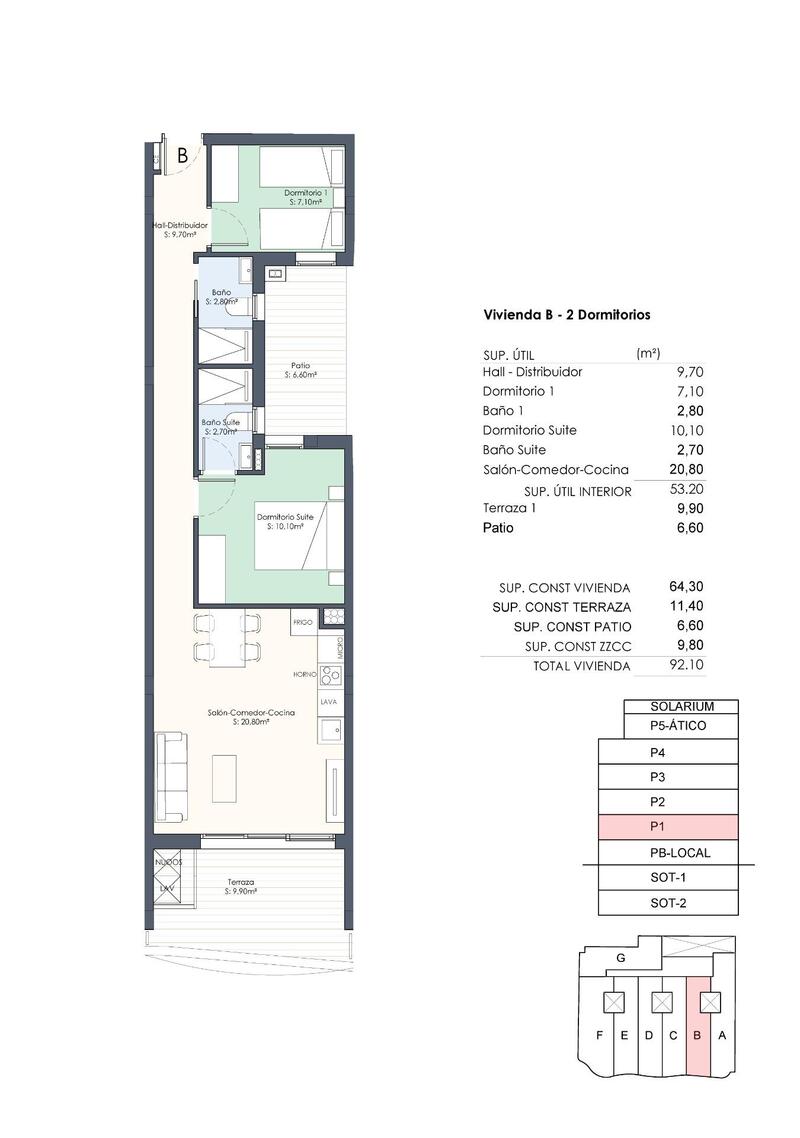 2 slaapkamer Appartement Te koop