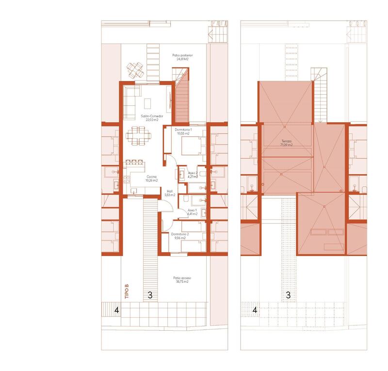 2 Schlafzimmer Stadthaus zu verkaufen