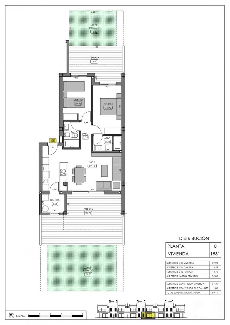 2 Cuarto Villa en venta