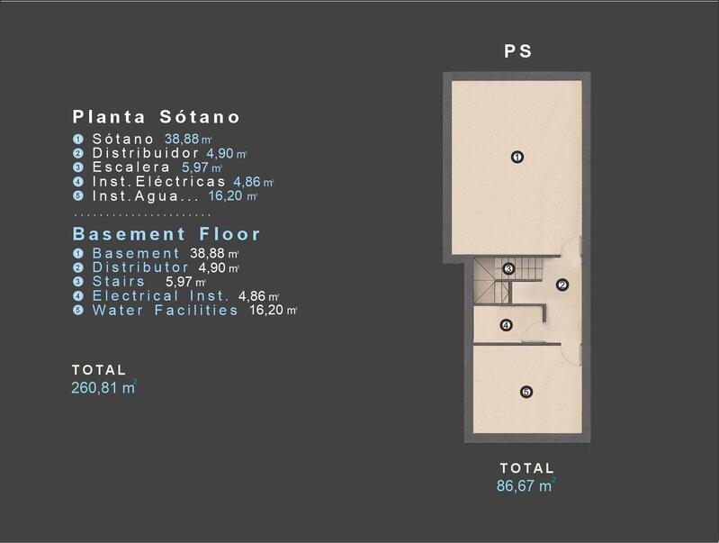 3 Cuarto Villa en venta