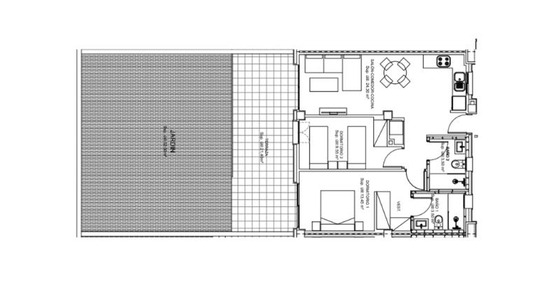 2 Cuarto Apartamento en venta