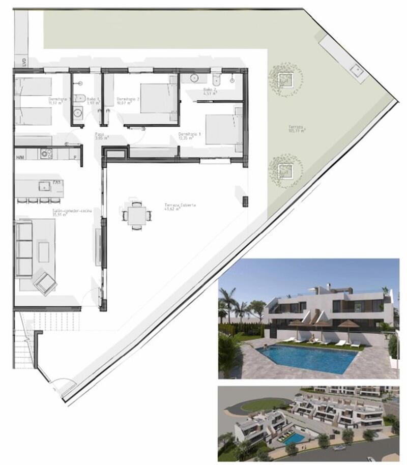 3 Cuarto Apartamento en venta