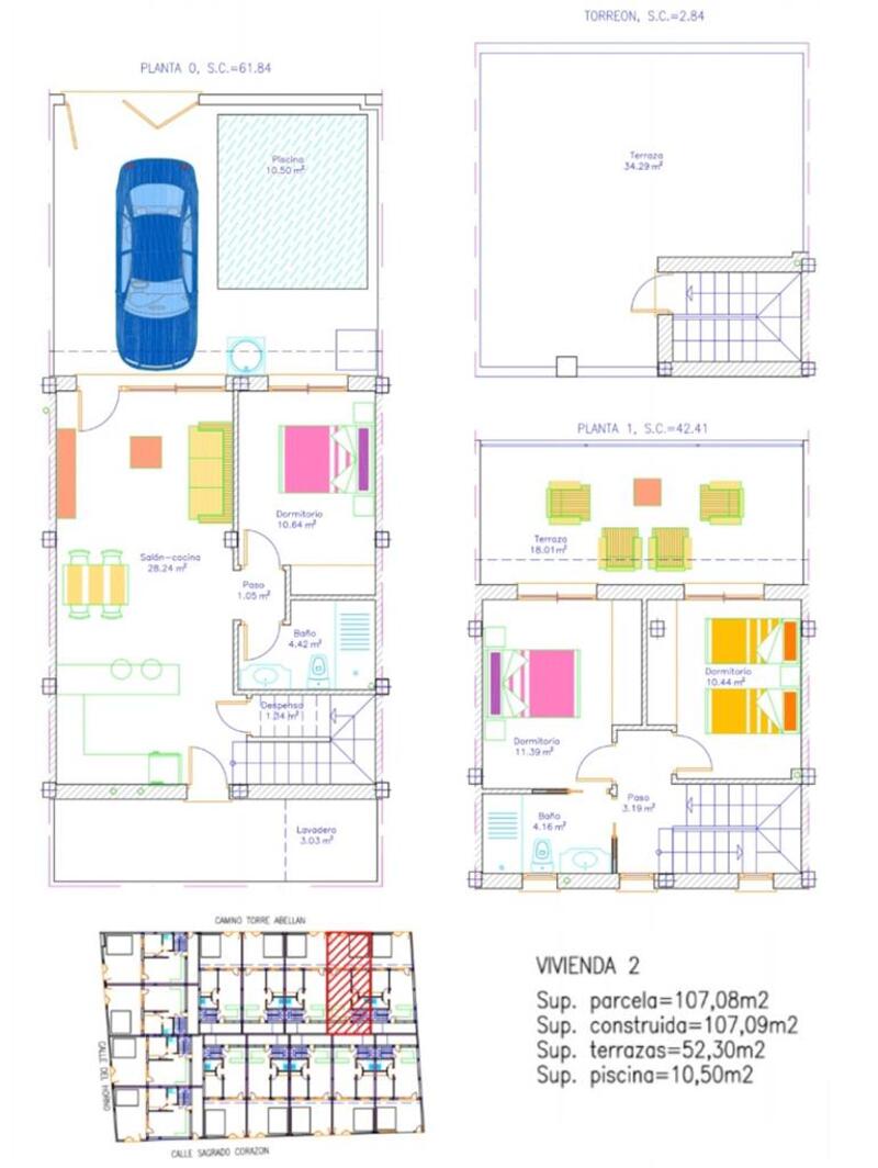 3 Schlafzimmer Stadthaus zu verkaufen