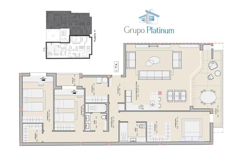 3 Schlafzimmer Appartement zu verkaufen