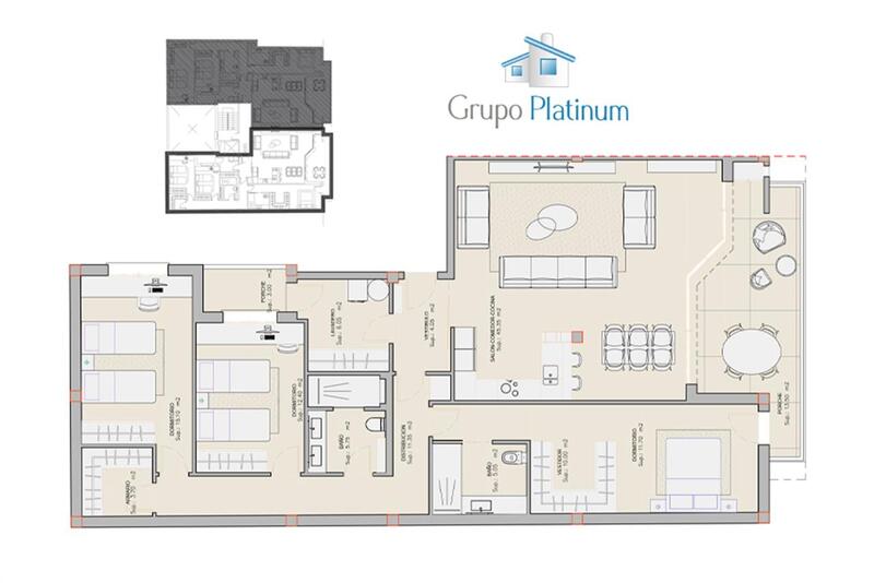 3 Schlafzimmer Appartement zu verkaufen