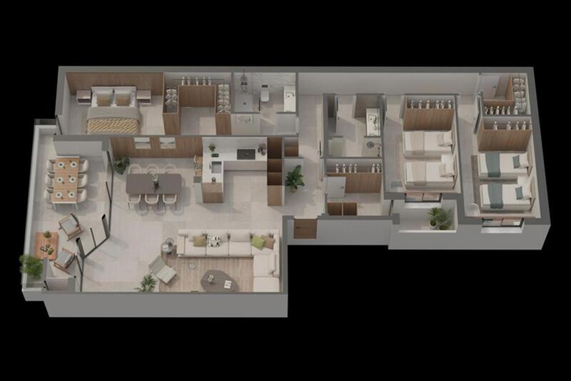3 Schlafzimmer Appartement zu verkaufen