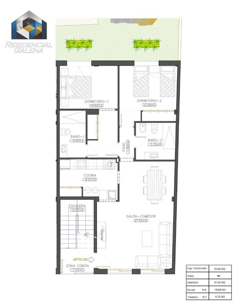 2 bedroom Apartment for sale