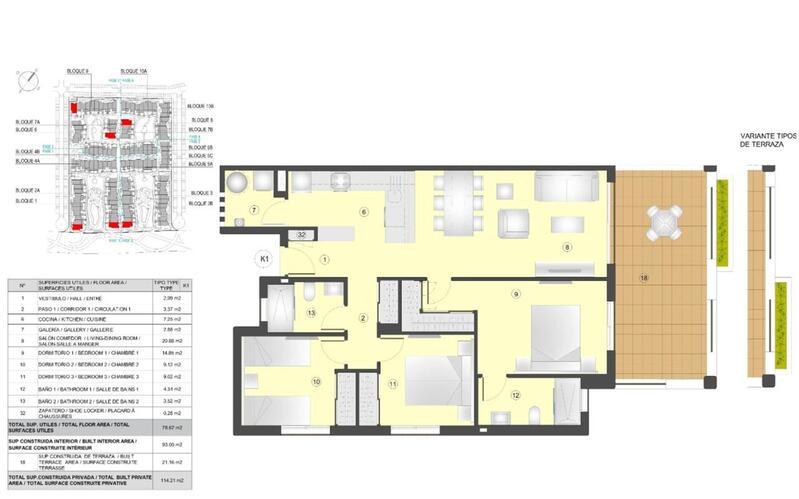 3 soveværelse Lejlighed til salg