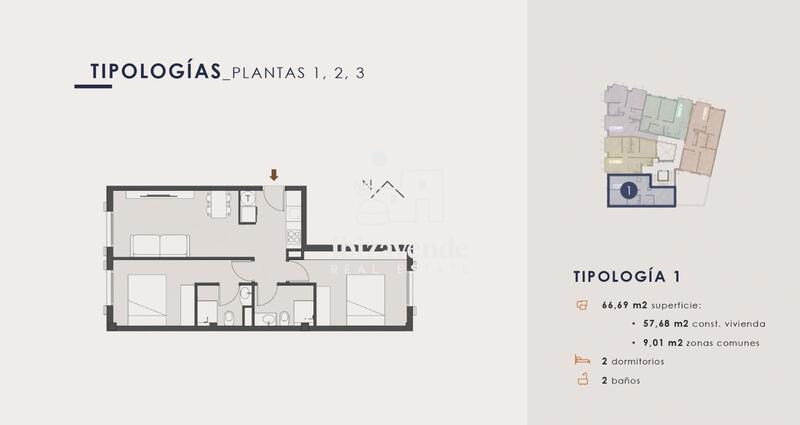 2 Cuarto Apartamento en venta