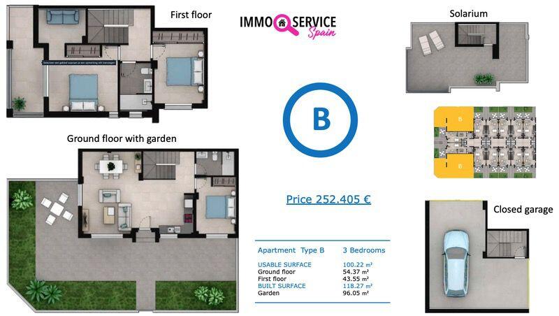 3 slaapkamer Gezinswoning Te koop