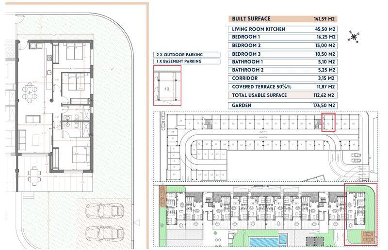 3 slaapkamer Appartement Te koop