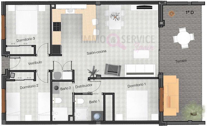 3 slaapkamer Appartement Te koop