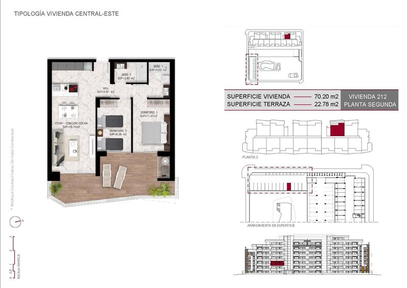 2 slaapkamer Appartement Te koop
