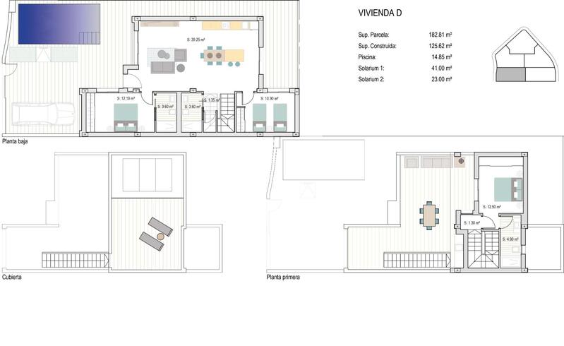 3 soverom Villa til salgs
