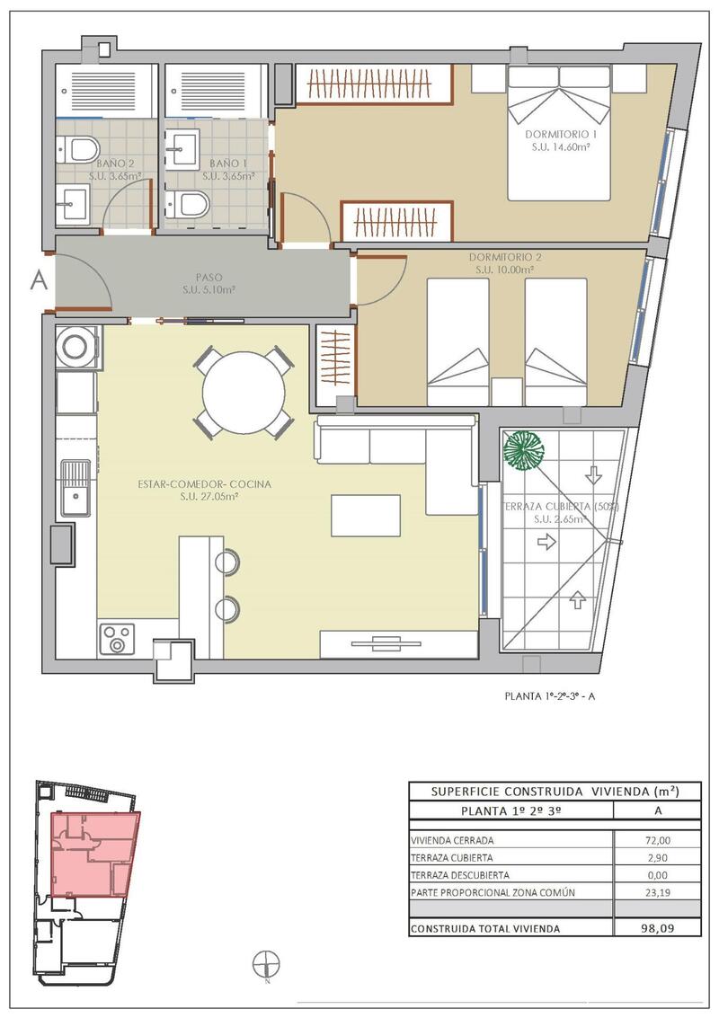2 bedroom Apartment for sale