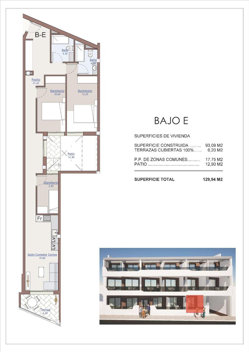 3 Cuarto Apartamento en venta