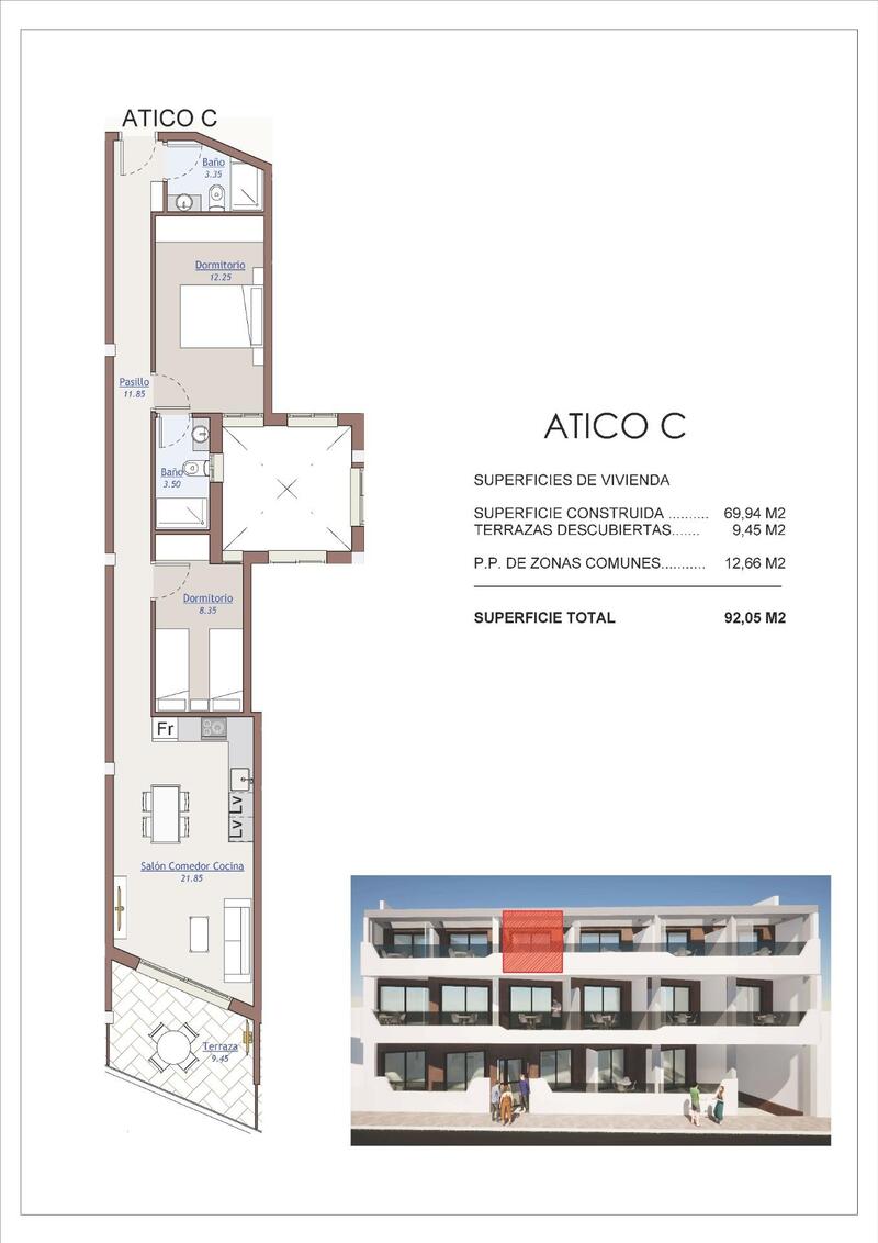 2 bedroom Apartment for sale
