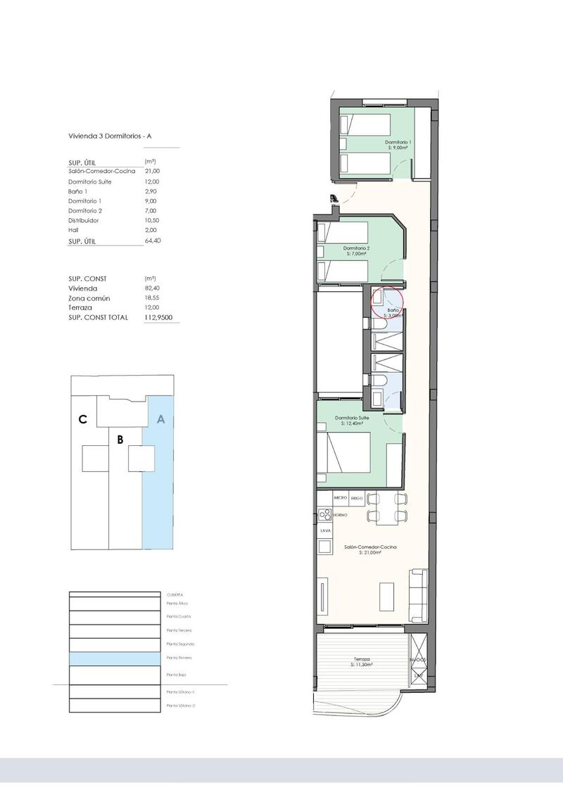 3 bedroom Apartment for sale