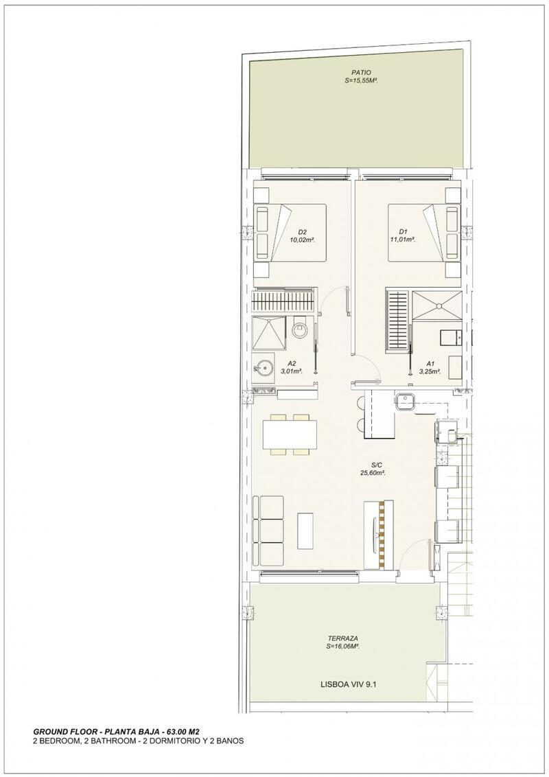 2 bedroom Apartment for sale