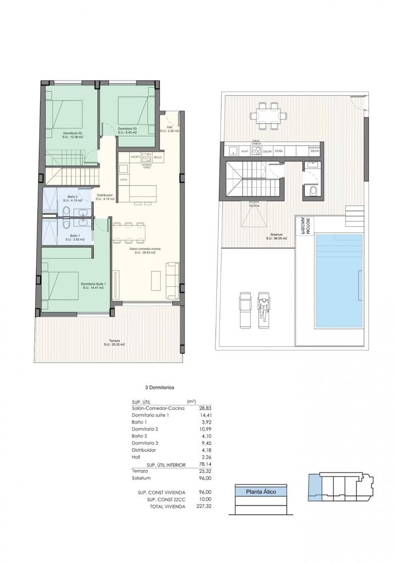 3 chambre Appartement à vendre