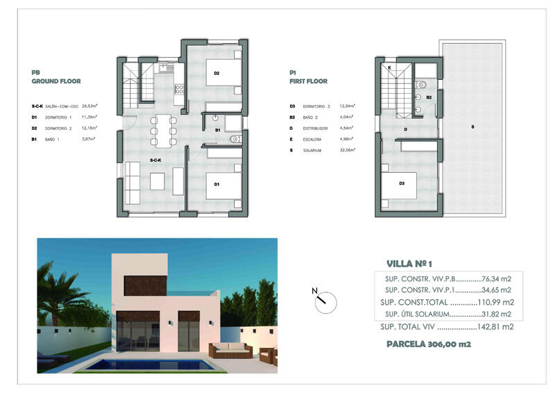 3 Schlafzimmer Villa zu verkaufen