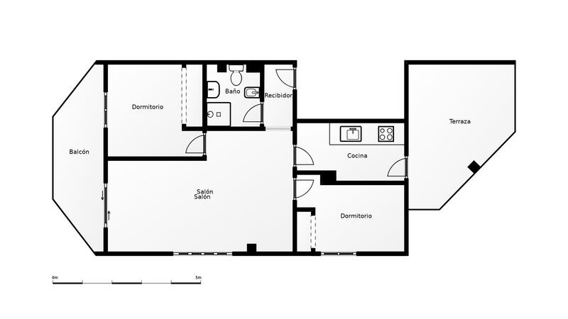 2 slaapkamer Appartement Te koop