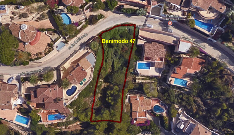 Land for sale in Moraira, Alicante