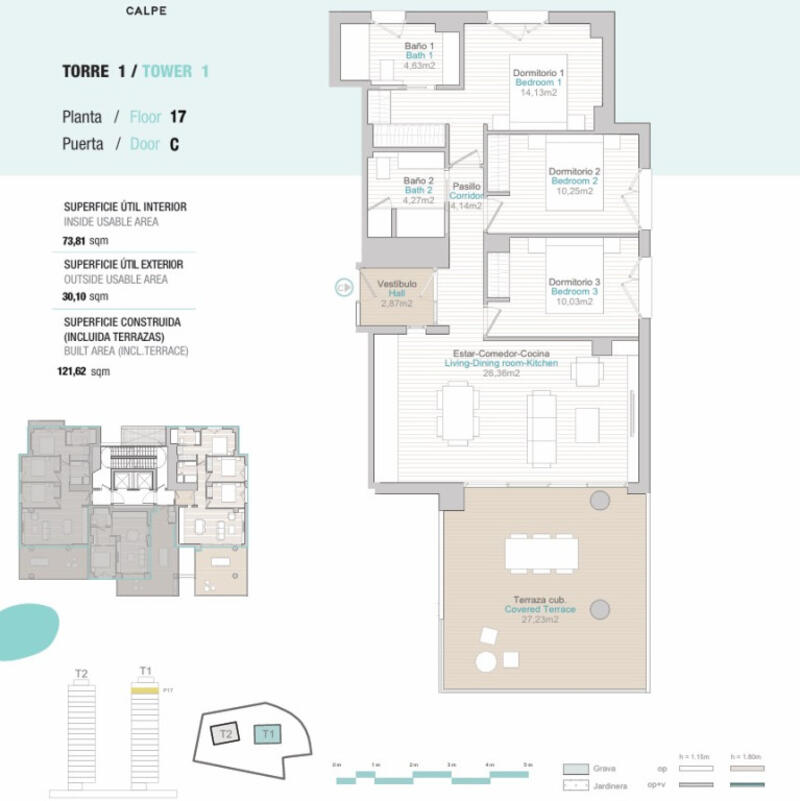 3 bedroom Apartment for sale