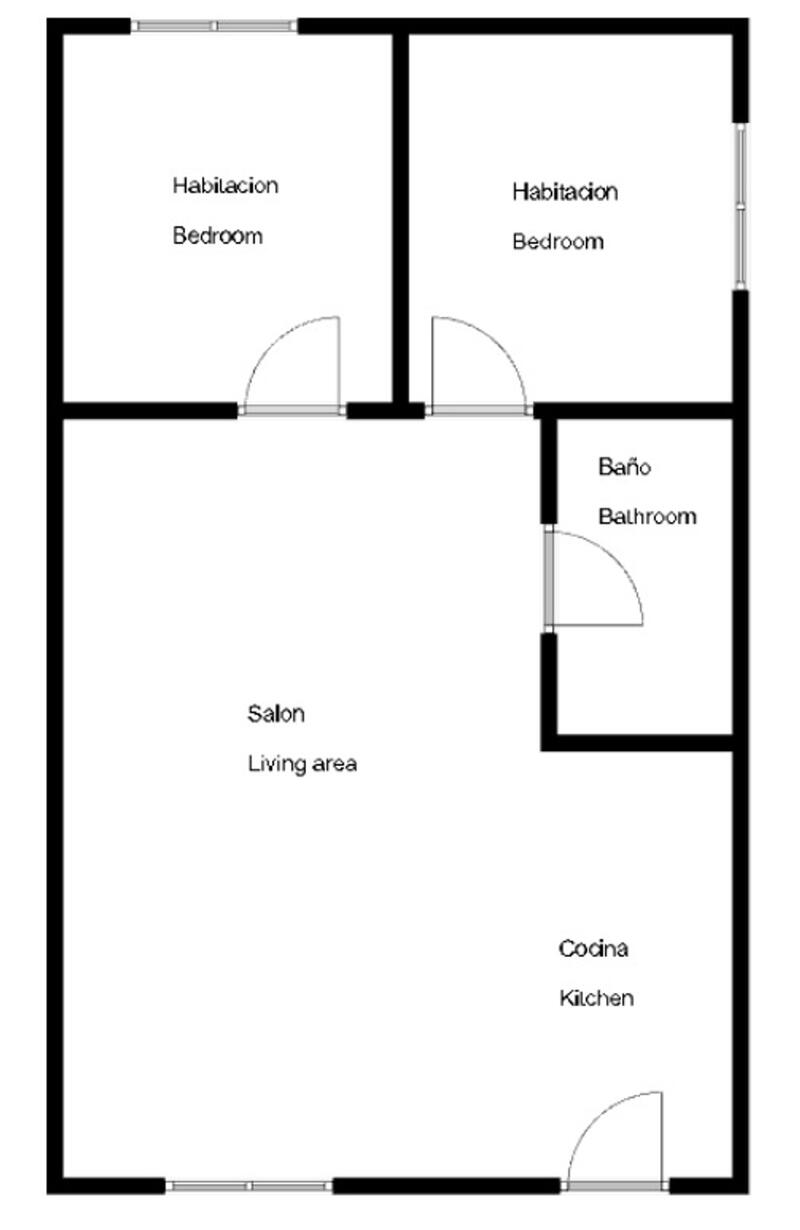 2 Schlafzimmer Landhaus zu verkaufen