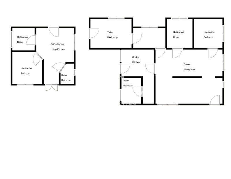 2 Schlafzimmer Landhaus zu verkaufen