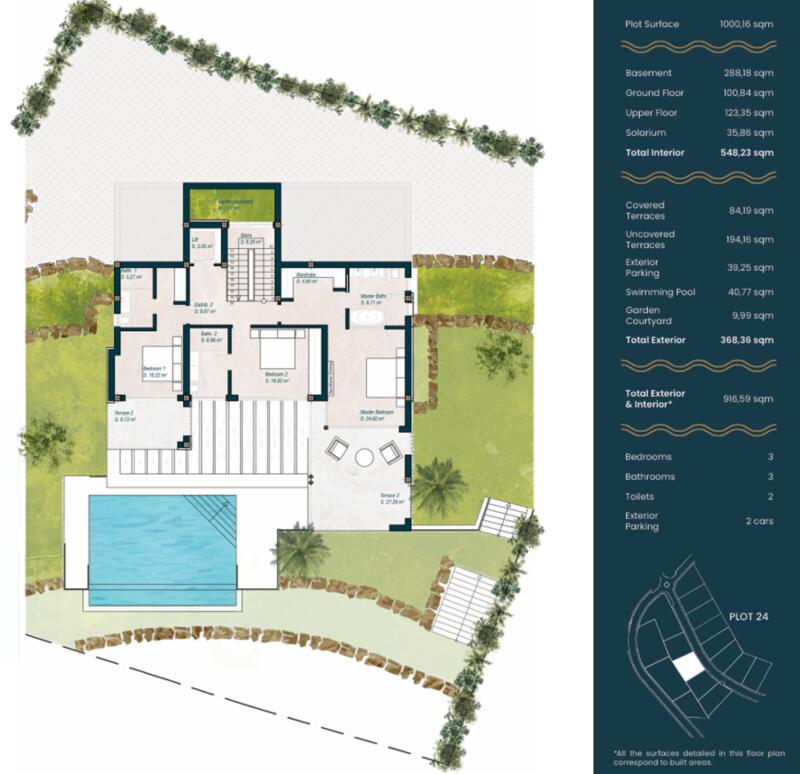 3 спальная комната вилла продается
