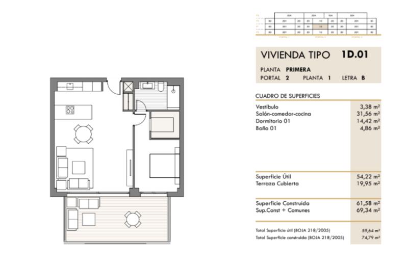1 chambre Appartement à vendre