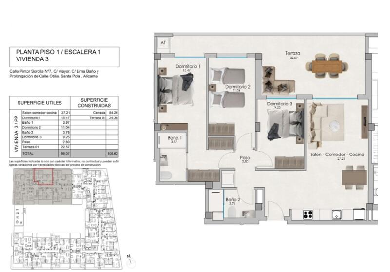 3 bedroom Apartment for sale