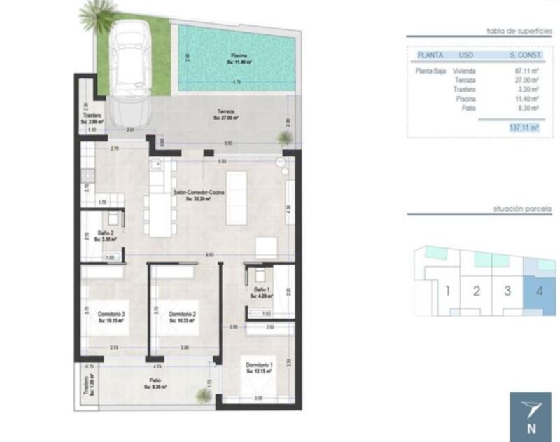 3 slaapkamer Appartement Te koop