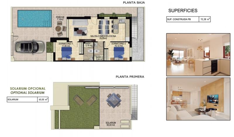 2 soveværelse Villa til salg