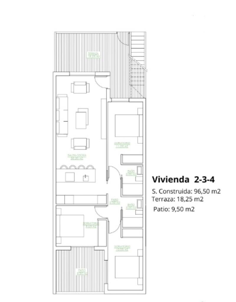 3 chambre Appartement à vendre